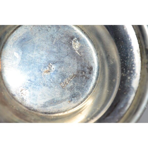 Vtg Sheffield England Silver Plate Sugar Condiment Jam Bowl w/ Spoon - Picture 8 of 10